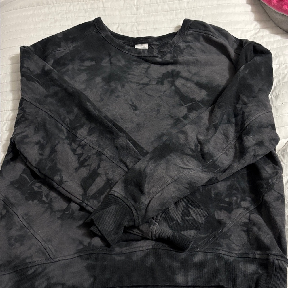Gray Tie-Dye Sweatshirt
